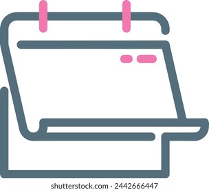 Símbolo de icono de calendario imagen vectorial
