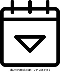 Calendar icon symbol vector image
