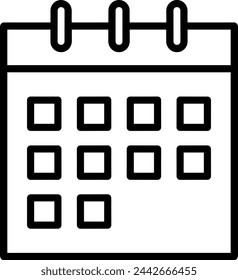 Calendar icon symbol vector image