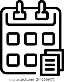 Calendar icon symbol vector image