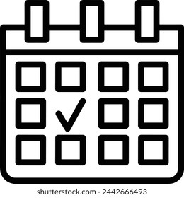 Vektorgrafik des Kalendersymbol