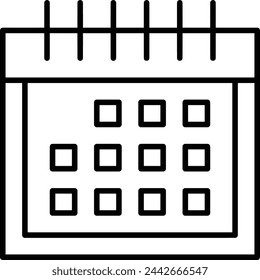 Vektorgrafik des Kalendersymbol