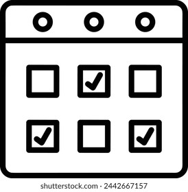 Calendar icon symbol vector image