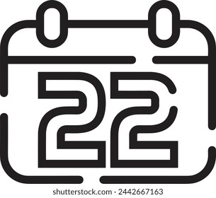 Vektorgrafik des Kalendersymbol