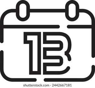 Símbolo de icono de calendario imagen vectorial