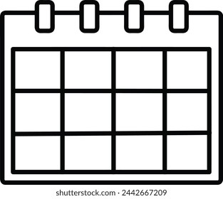 Calendar icon symbol vector image