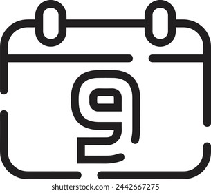 Calendar icon symbol vector image