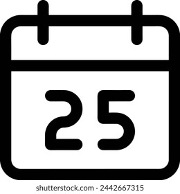Símbolo de icono de calendario imagen vectorial