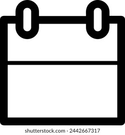 Símbolo de icono de calendario imagen vectorial