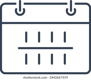 Calendar icon symbol vector image