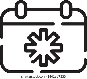 Calendar icon symbol vector image