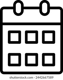 Calendar icon symbol vector image