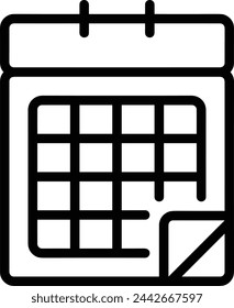 Calendar icon symbol vector image