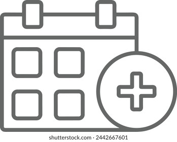 Calendar icon symbol vector image