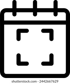 Calendar icon symbol vector image
