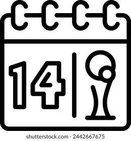 Calendar icon symbol vector image