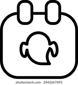 Calendar icon symbol vector image