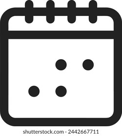 Calendar icon symbol vector image