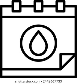 Símbolo de icono de calendario imagen vectorial