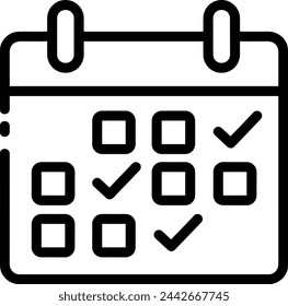 Vektorgrafik des Kalendersymbol