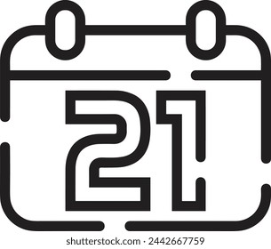 Vektorgrafik des Kalendersymbol