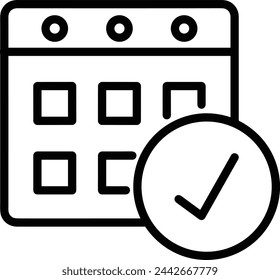 Calendar icon symbol vector image