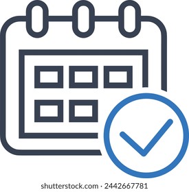 Calendar icon symbol vector image