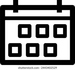 Calendar icon symbol vector image