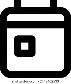 Calendar icon symbol vector image