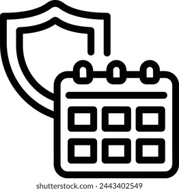 Calendar icon symbol vector image