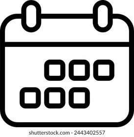 Calendar icon symbol vector image