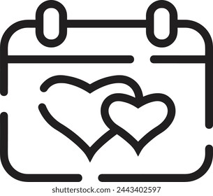 Calendar icon symbol vector image