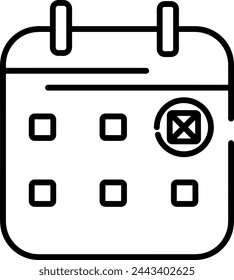 Calendar icon symbol vector image