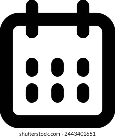 Calendar icon symbol vector image