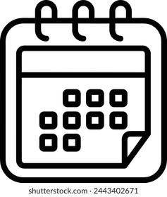 Calendar icon symbol vector image