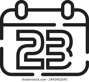 Calendar icon symbol vector image