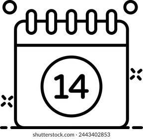 Calendar icon symbol vector image