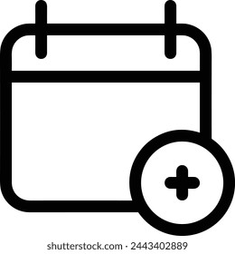 Símbolo de icono de calendario imagen vectorial