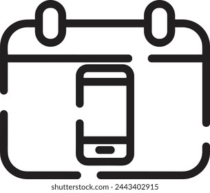 Símbolo de icono de calendario imagen vectorial