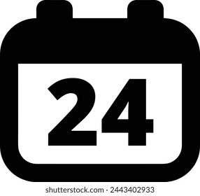 Símbolo de icono de calendario imagen vectorial
