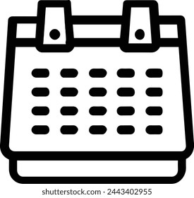 Símbolo de icono de calendario imagen vectorial