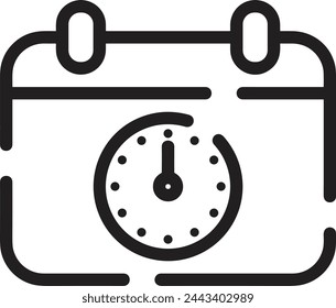 Símbolo de icono de calendario imagen vectorial
