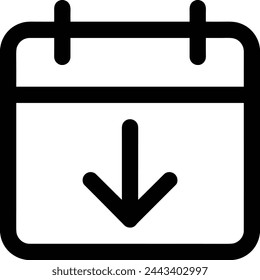 Calendar icon symbol vector image