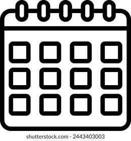 Calendar icon symbol vector image