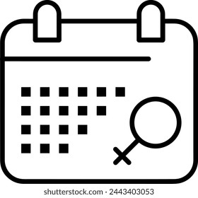 Símbolo de icono de calendario imagen vectorial