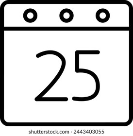 Símbolo de icono de calendario imagen vectorial