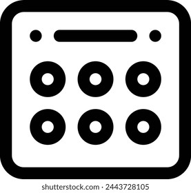 Calendar icon symbol vector image