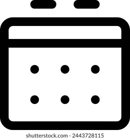 Calendar icon symbol vector image