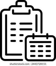 Símbolo de icono de calendario imagen vectorial
