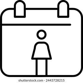 Calendar icon symbol vector image